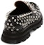 Shop (W) Alexander McQueen Wander Loafer 'Hitam Permata Perak' 708062WIC651081