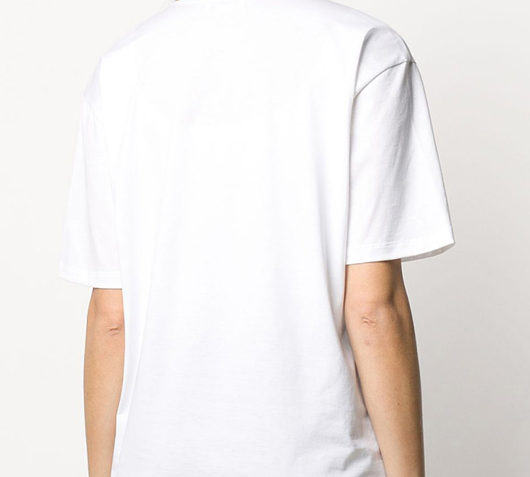 (Women) Alexander McQueen White T-Shirt with Pink Skull Logo Print 611029-QZAA8-0900 圖 4