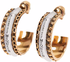 Shop (Women) Alexander McQueen Yellow Brass Skull Earrings 677694J160Z1334