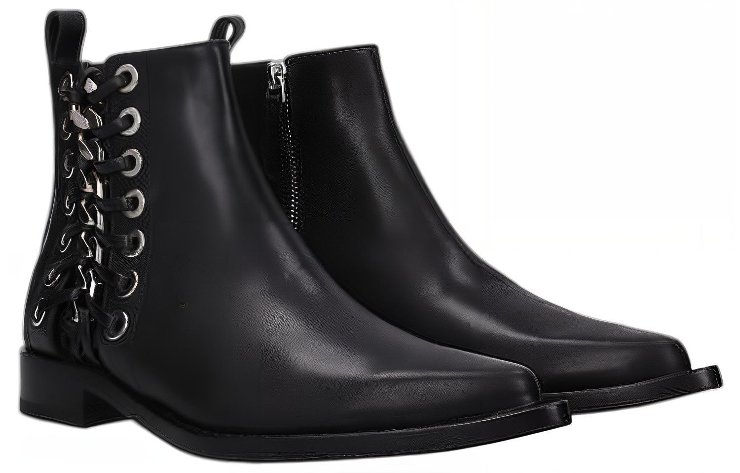 Order (W) Alexander McQueen But Buku Tumit Rendah Ankle 'Hitam' 493541WHR541081