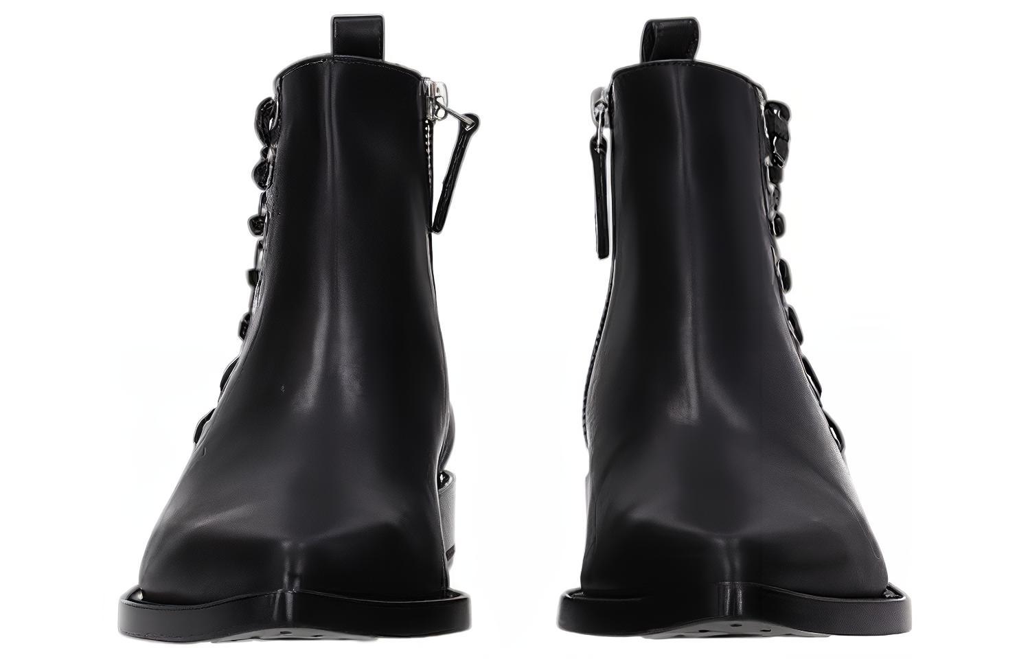 Lookbook (W) Alexander McQueen But Buku Tumit Rendah Ankle 'Hitam' 493541WHR541081