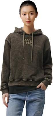 (W) 亞歷山大王軍綠色連帽印花抽繩上衣 4CC3232072-305 Details for (W) 亞歷山大王軍綠色連帽印花抽繩上衣 4CC3232072-305