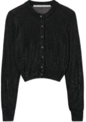 (Women) Alexander Wang Black Buttoned Cropped Long Sleeve Shirt. 1KC1243037-001 Order (Women) Alexander Wang Black Buttoned Cropped Long Sleeve Shirt. 1KC1243037-001