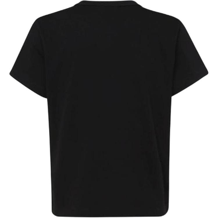 Lookbook (Women) Alexander Wang  Black Crewneck Short-Sleeve T-Shirt. 4CC3241521-001