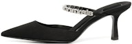 Buy (W) Alexander Wang 'Sandal Fesyen Kulit Hitam Terbuka' 30123P003001