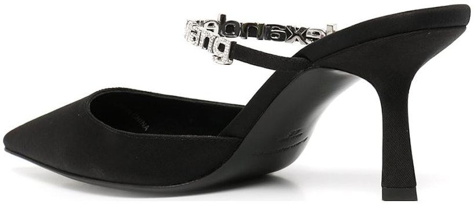 (W) Alexander Wang 'Sandal Fesyen Kulit Hitam Terbuka' 30123P003001 Shop (W) Alexander Wang 'Sandal Fesyen Kulit Hitam Terbuka' 30123P003001