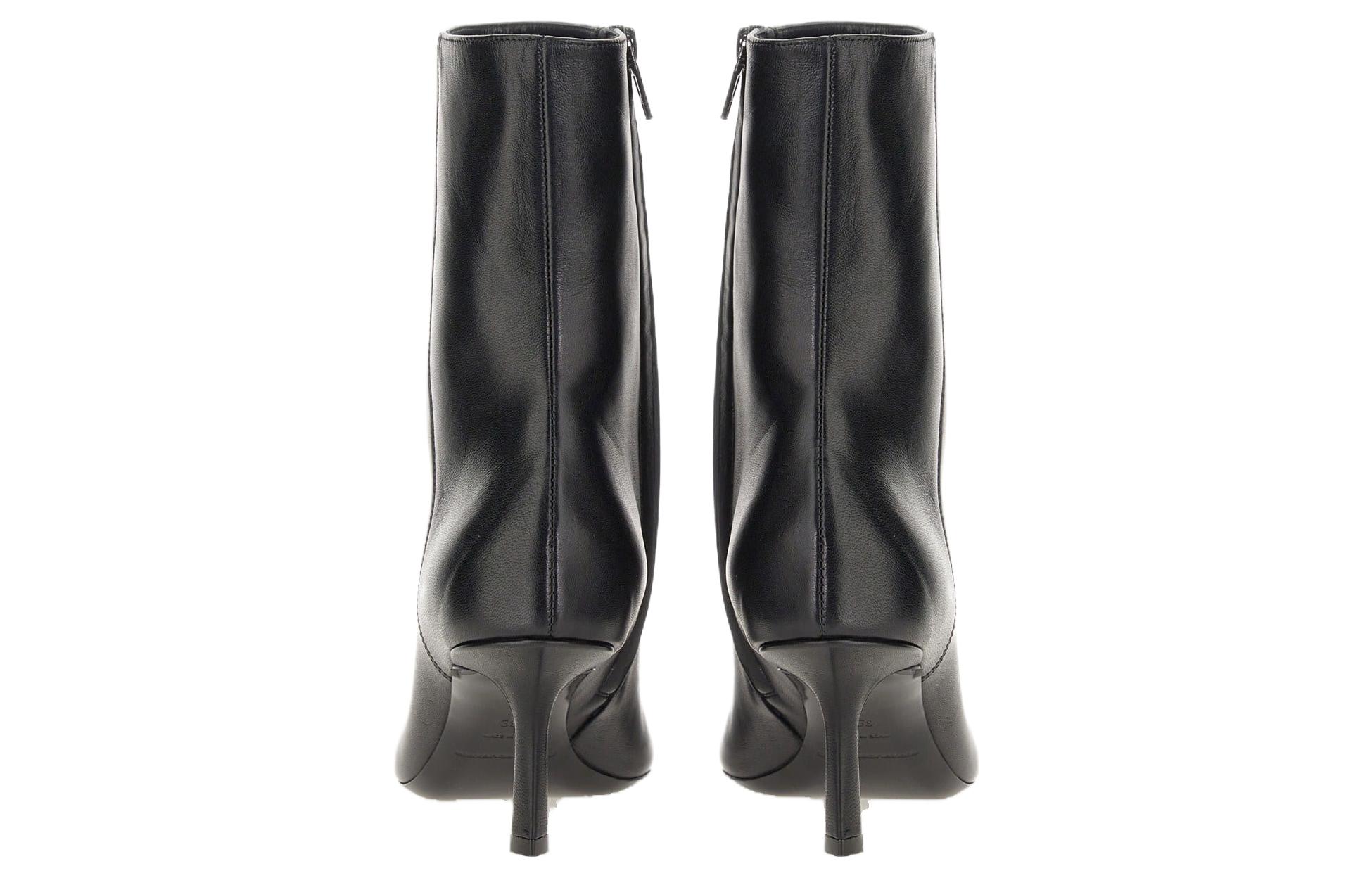 (W) Alexander Wang 'Black Leather Pointed-Toe Ankle Boots' 圖 4
