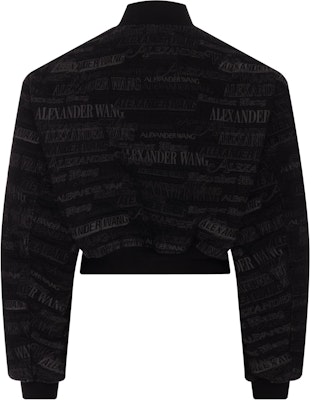 (W) 亚历山大王 黑色字母印花宽松拉链夹克 1WC3242331-011 Lookbook (W) 亚历山大王 黑色字母印花宽松拉链夹克 1WC3242331-011