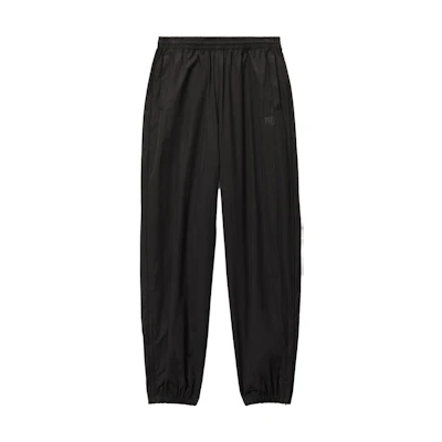 (Women) Alexander Wang Black Logo Print Elastic Cuff Jogger Sweatpants 4WC3234378-001
