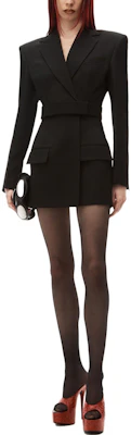 (Women) Alexander Wang Black Long Sleeve Belted Mini Dress 1WC3236580-001 Lookbook (Women) Alexander Wang Black Long Sleeve Belted Mini Dress 1WC3236580-001
