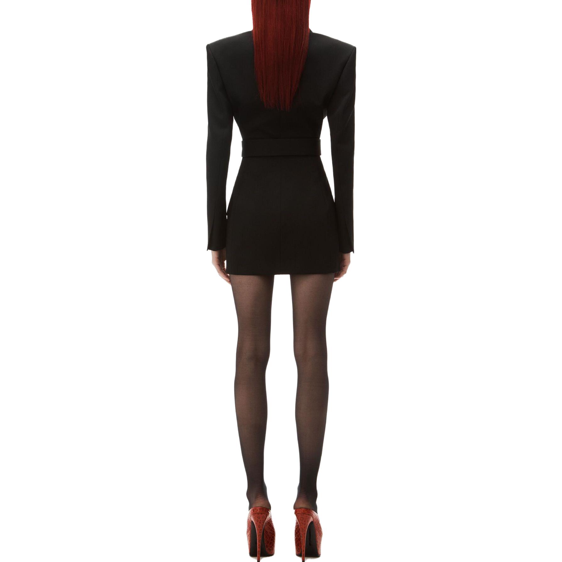 (Women) Alexander Wang  Black Long Sleeve Belted Mini Dress 1WC3236580-001 圖 4