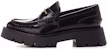 (W) Alexander Wang 'Loafers Kulit Hitam Bertumit Sederhana dengan Rumbai' 30122F028001