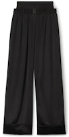 (Women) Alexander Wang Black Mid-Rise Loose Fit Straight Casual Pants 1WC3234624-001 (Women) Alexander Wang Black Mid-Rise Loose Fit Straight Casual Pants 1WC3234624-001