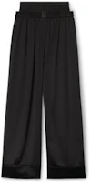 Order (W) Alexander Wang 黑色中腰寬鬆直筒休閒長褲 1WC3234624-001