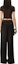 Shop (Women) Alexander Wang Black Mid-Rise Loose Fit Straight Casual Pants 1WC3234624-001