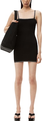 (W) Vestido Negro Sin Mangas Ajustado de Alexander Wang con Dobles Tirantes. 1KC2236005-001 Lookbook (W) Vestido Negro Sin Mangas Ajustado de Alexander Wang con Dobles Tirantes. 1KC2236005-001