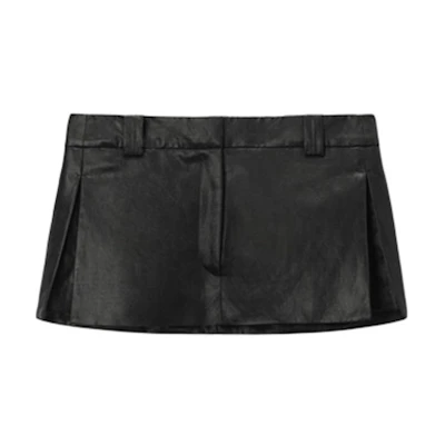 (Women) Alexander Wang Black Slim Fit Side Slit Casual Shorts 1WC3244737001