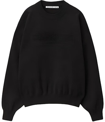 (Women) Alexander Wang Black Solid Color Crewneck Sweater Pullover. 1KC3231017-001 Order (Women) Alexander Wang Black Solid Color Crewneck Sweater Pullover. 1KC3231017-001