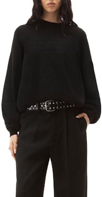 (Women) Alexander Wang Black Solid Color Crewneck Sweater Pullover. 1KC3231017-001 Details for (Women) Alexander Wang Black Solid Color Crewneck Sweater Pullover. 1KC3231017-001