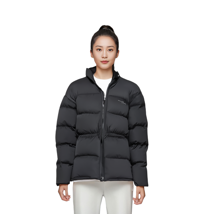 (Women) Alexander Wang  Black Solid Color Down Jacket with Stand Collar & Zip Waist. 1WC4233235-001 圖 12