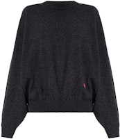 (Women) Alexander Wang Black Solid Crewneck Long Sleeve Sweater. 1KC3231062-063 (Women) Alexander Wang Black Solid Crewneck Long Sleeve Sweater. 1KC3231062-063