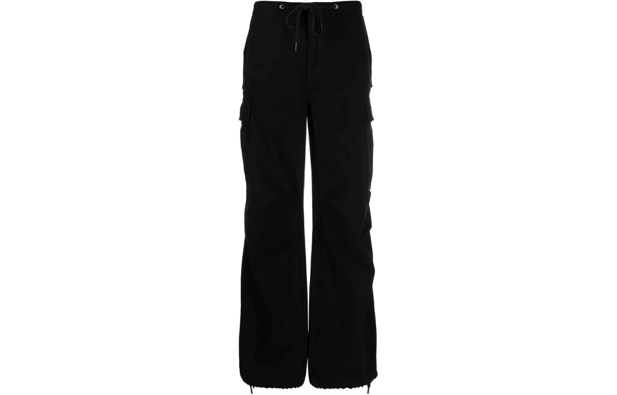 (Women) Alexander Wang  Black Solid Drawstring Straight Cargo Pants UDC2234592 圖 2