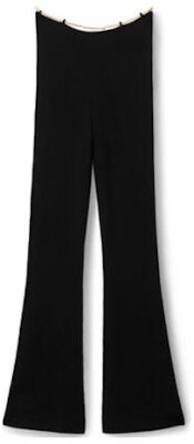 (W) 알렉산더 왕 블랙 솔리드 플레어드 엘라스틱 캐주얼 팬츠 1KC1244034-001 Order (W) 알렉산더 왕 블랙 솔리드 플레어드 엘라스틱 캐주얼 팬츠 1KC1244034-001