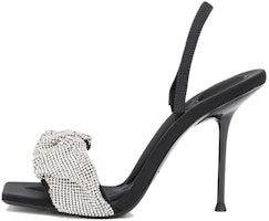 (Women) Alexander Wang 'Black Square Toe Slim High Heel Fashion Slide' 31421S057001 (Women) Alexander Wang 'Black Square Toe Slim High Heel Fashion Slide' 31421S057001