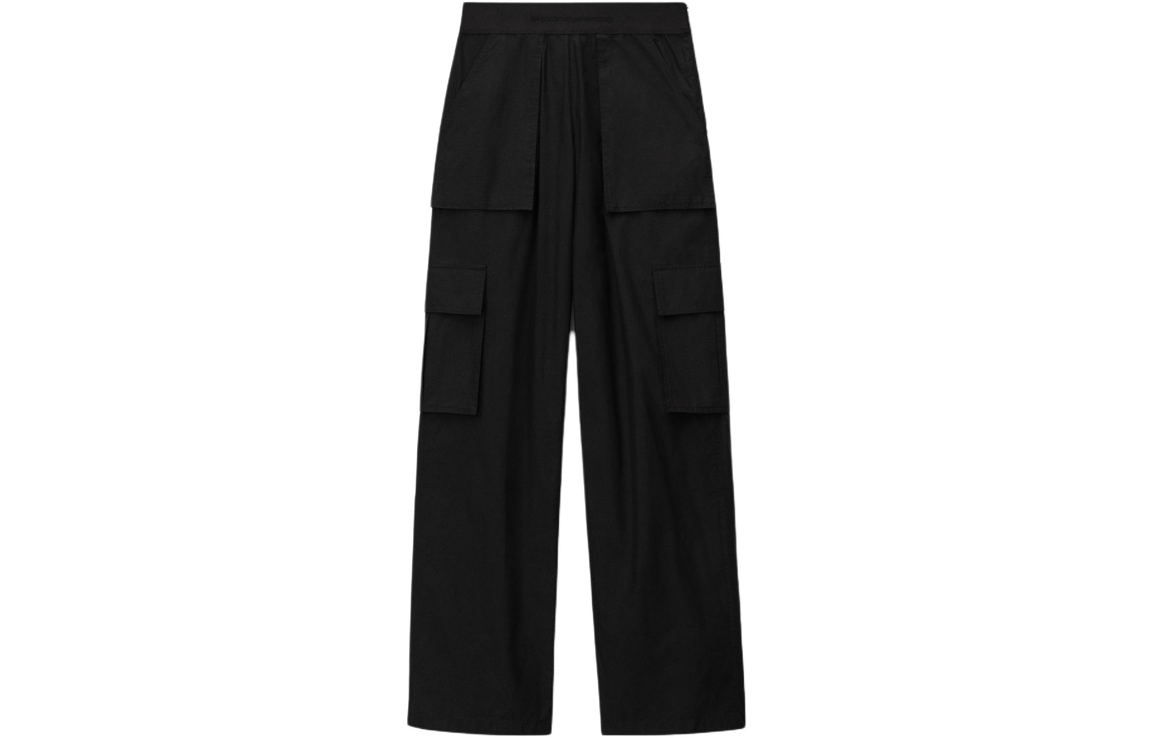 Order (W) Alexander Wang Pantalones Cargo Negros de Pierna Recta 1WC1244686-001