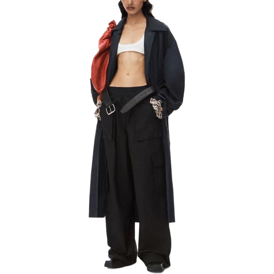 Lookbook (W) Alexander Wang Pantalones Cargo Negros de Pierna Recta 1WC1244686-001