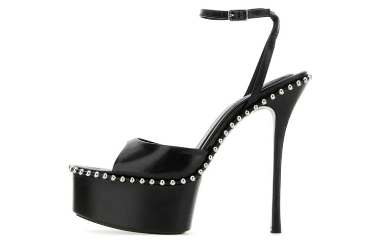 (W) Alexander Wang 'Black Strappy Sandals'