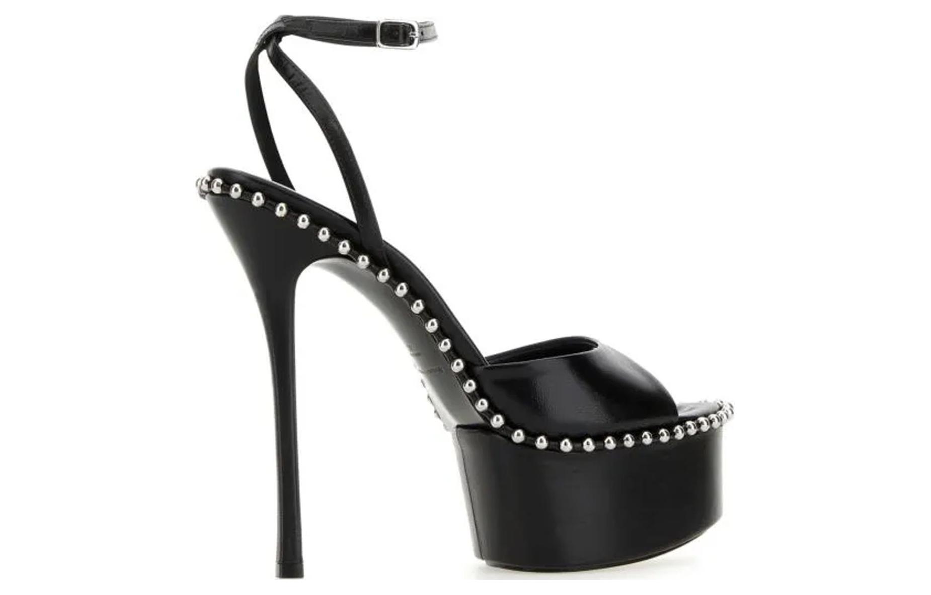 (W) Alexander Wang 'Black Strappy Sandals' 圖 2