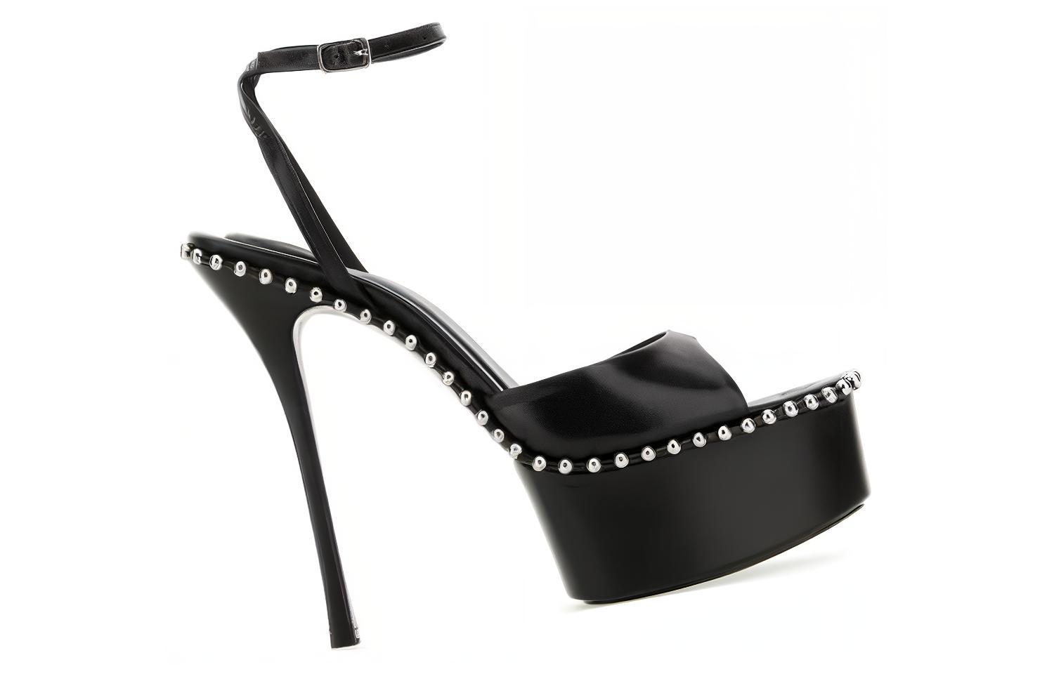 (W) Alexander Wang 'Black Strappy Sandals' 圖 3