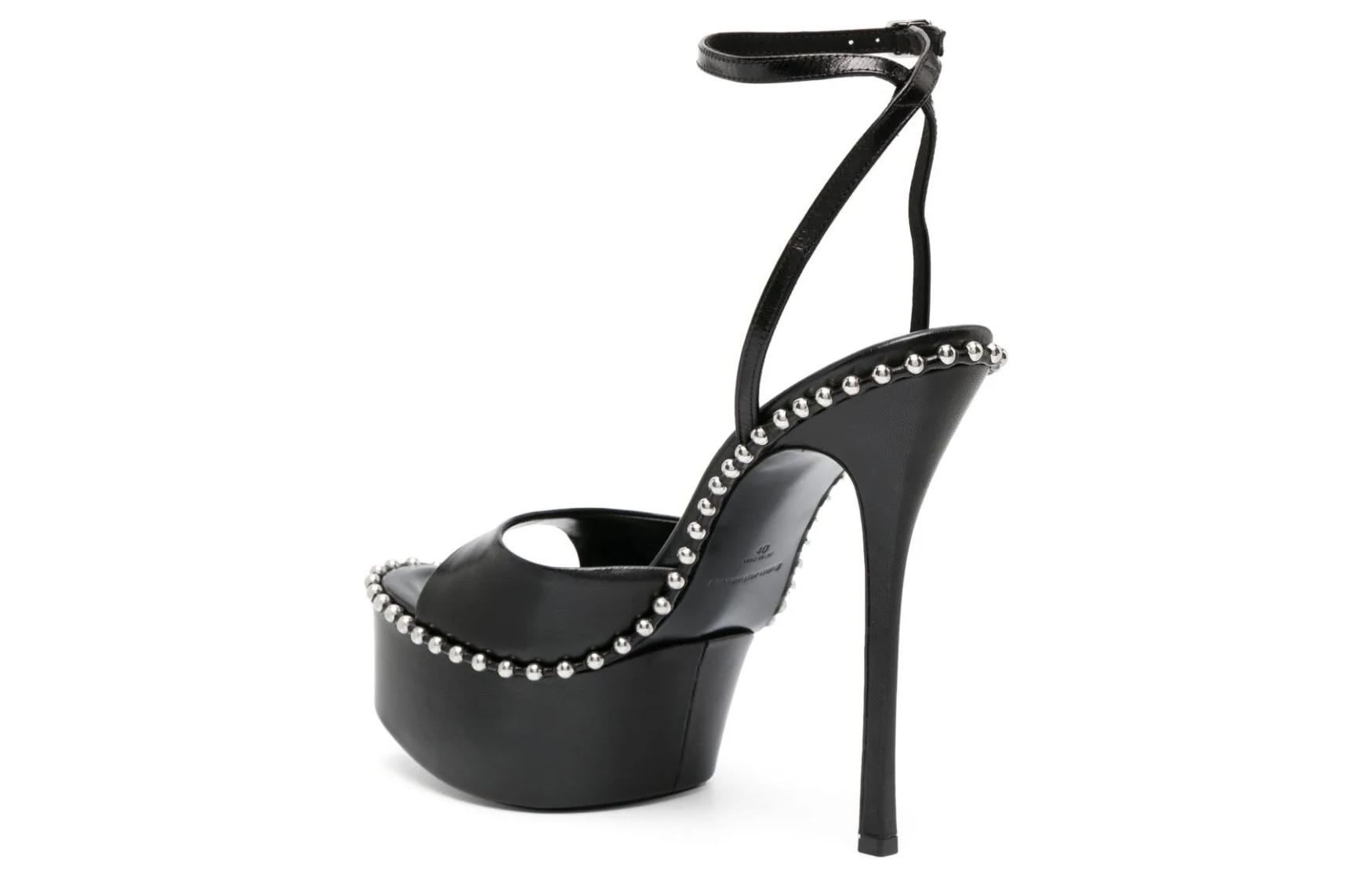 (W) Alexander Wang 'Black Strappy Sandals' 圖 5