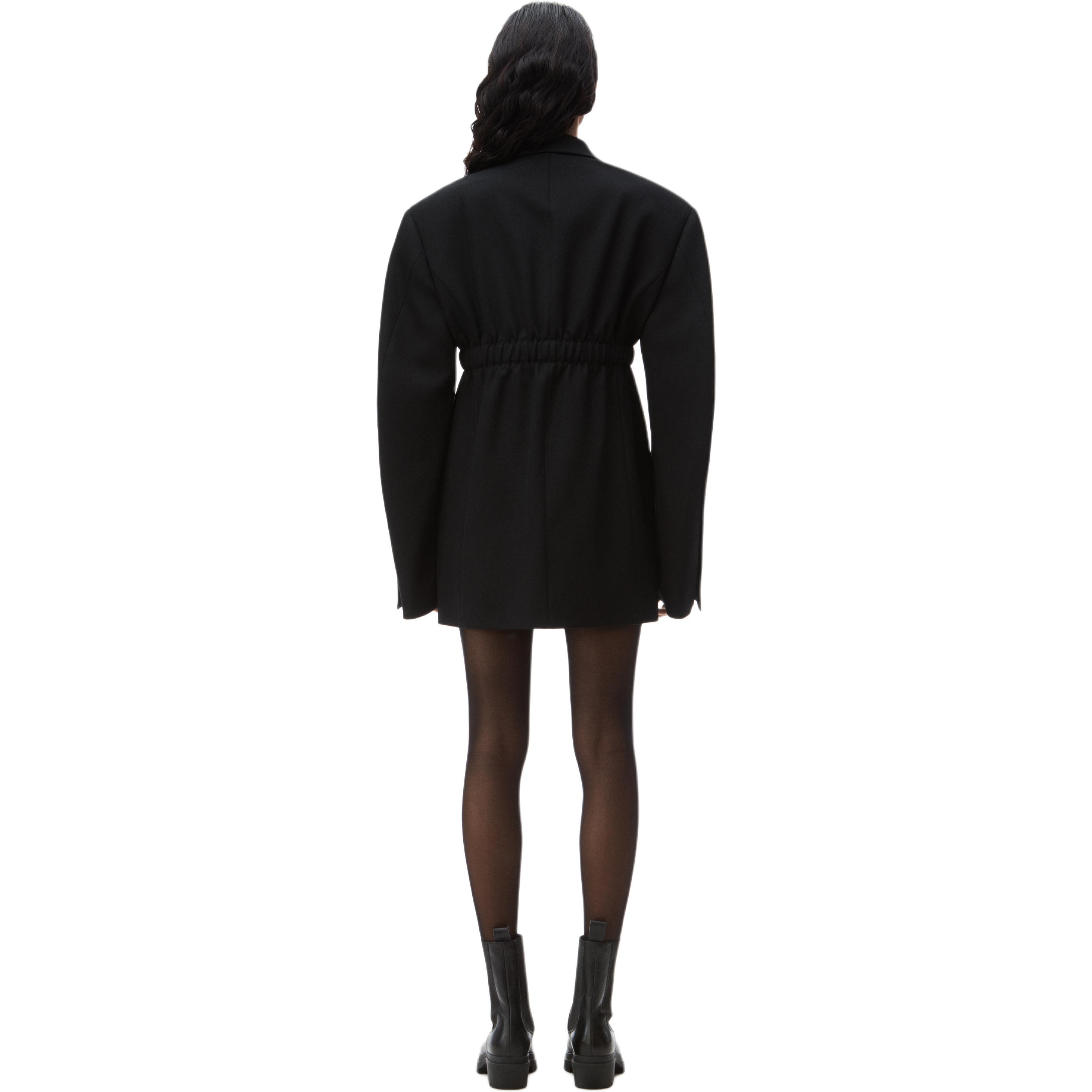 Shop (W) 亞歷山大王 黑色綁帶腰長袖西裝外套 SS24 休閒風格 1WC1242513-001