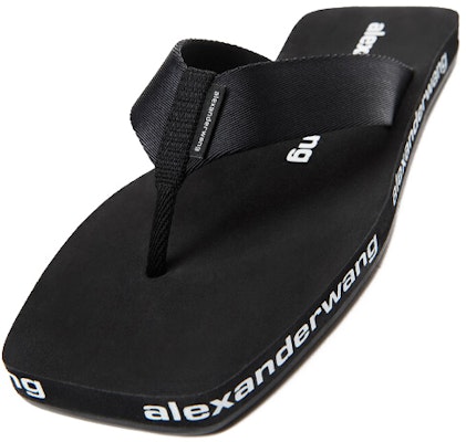 (Women) Alexander Wang 'Black Woven Flat Thong Fashion Slides' 30321S013001 Lookbook (Women) Alexander Wang 'Black Woven Flat Thong Fashion Slides' 30321S013001