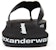 (W) Alexander Wang 'Selipar Rata Hitam Tenun Bergaya Thong' 30321S013001