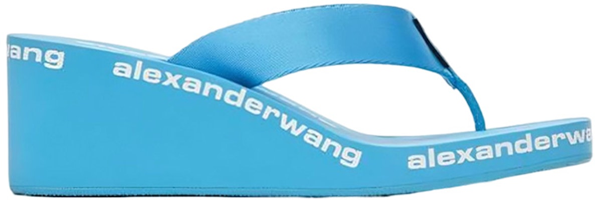 (W) Alexander Wang 'Selipar Nylon Tumit Serong Biru' 30321S019448 Order (W) Alexander Wang 'Selipar Nylon Tumit Serong Biru' 30321S019448