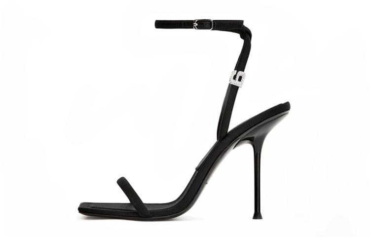 (Women) Alexander Wang 'Buckle Square Toe Fashion Sandal Black' 30221S009001