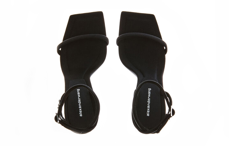 Lookbook (W) Alexander Wang 'Sandal Fesyen Hujung Petak Gelang Hitam' 30221S009001
