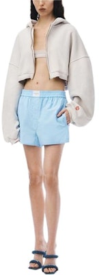 (W) 알렉산더 왕 클래식 솔리드 컬러 캐주얼 반바지 SS24 스카이 블루 4WC2244370 Lookbook (W) 알렉산더 왕 클래식 솔리드 컬러 캐주얼 반바지 SS24 스카이 블루 4WC2244370