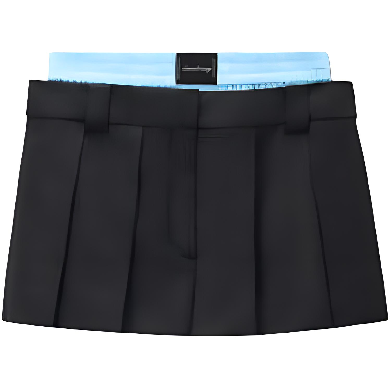 (Women) Alexander Wang  Colorblock Elastic Shorts Black 1WC3244738001