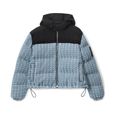 (Women) Alexander Wang Colorblock Logo Hoodie Jacket - Dark Blue 4DC4222242401