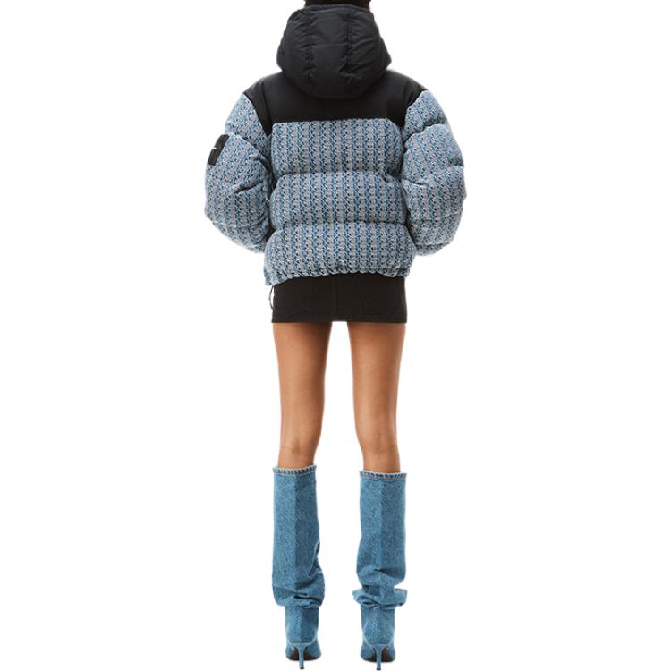 Shop (W) Alexander Wang Jaket Hoodie Logo Colorblock - Biru Gelap 4DC4222242401