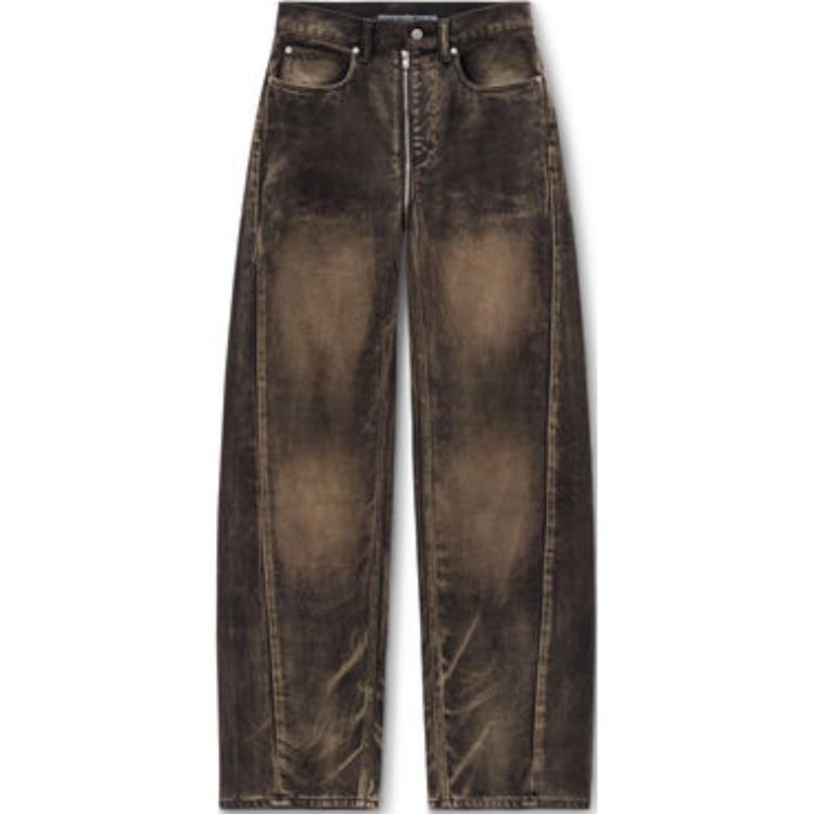 (Women) Alexander Wang  Colorblock Zip Straight-Leg Jeans Brown 4DC3244320-225 圖 2