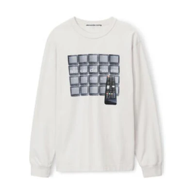 (Women) Alexander Wang Crewneck Pullover Sweatshirt - Minimalist Design. UCC4231674-083
