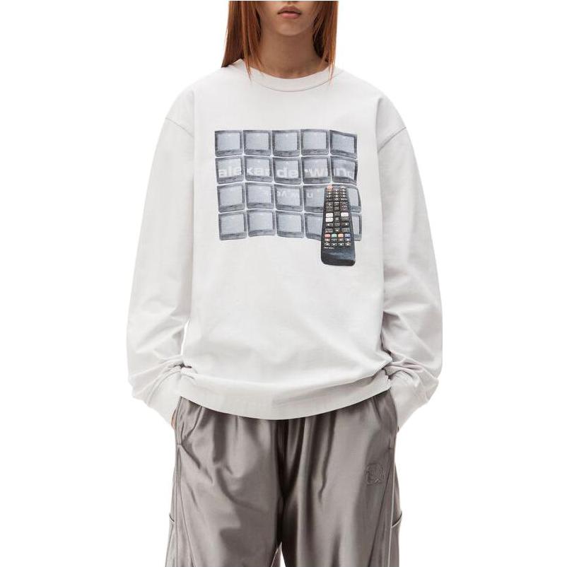 Lookbook (Women) Alexander Wang  Crewneck Pullover Sweatshirt - Minimalist Design. UCC4231674-083