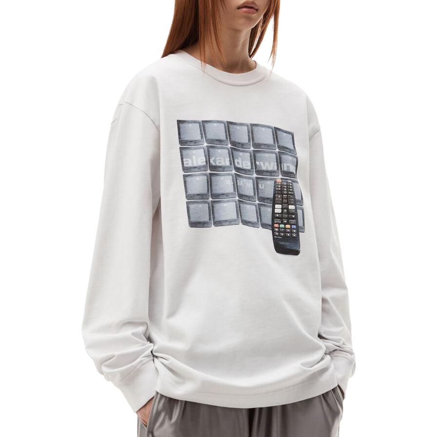 Purchase (Women) Alexander Wang  Crewneck Pullover Sweatshirt - Minimalist Design. UCC4231674-083