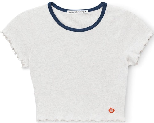 (W) 알렉산더 왕 크롭 크루넥 반팔 티셔츠 - 그레이 4CC1241429-050 Order (W) 알렉산더 왕 크롭 크루넥 반팔 티셔츠 - 그레이 4CC1241429-050