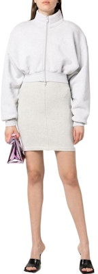 (Women) Alexander Wang Cropped Gray Sports Jacket 1CC3222395-050 Lookbook (Women) Alexander Wang Cropped Gray Sports Jacket 1CC3222395-050